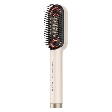 Cecotec HairCare Revitalize Little Hair Repairing Brush Smart Wireless Treatment Brush with 4 LED Lights Serum Applicator and Vibrating Massage