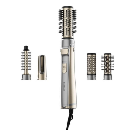 Cecotec CeramicCare 5in1 AirBrush Gyro Rotating Hot Air Styler Professional Hair Dryer and Volumizer with 5 Interchangeable Heads and Ionic Technology