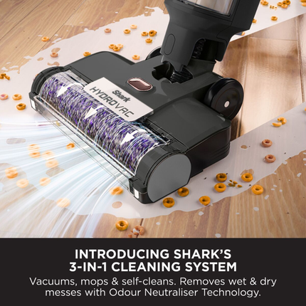 Shark HydroVac Cordless Hard Floor Cleaner 3-in-1 Professional Wireless Vacuum and Washer with Dual Tank System and One-Touch Self-Cleaning Function