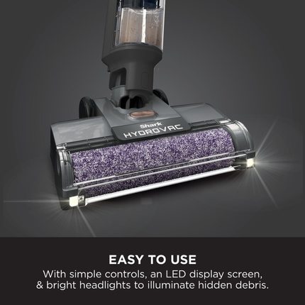 Shark HydroVac Cordless Hard Floor Cleaner 3-in-1 Professional Wireless Vacuum and Washer with Dual Tank System and One-Touch Self-Cleaning Function