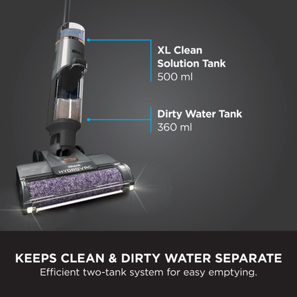 Shark HydroVac Cordless Hard Floor Cleaner 3-in-1 Professional Wireless Vacuum and Washer with Dual Tank System and One-Touch Self-Cleaning Function