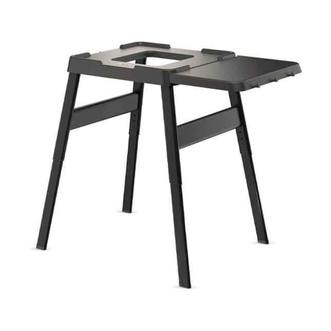 Ninja Woodfire Oven & BBQ Grill Adjustable Stand and Side Table Heavy-Duty Weather-Resistant Folding Support Base with Integrated Prep Station