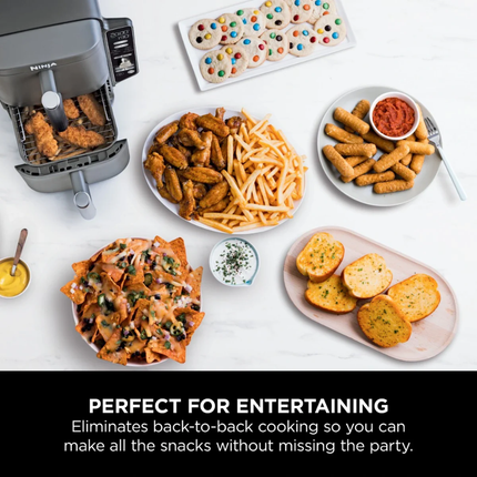 Ninja DoubleStack XL 2-Drawer Air Fryer Professional Vertical Space-Saving Kitchen System with 4-Layer Cooking Racks and DualZone Technology