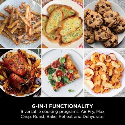 Ninja DoubleStack XL 2-Drawer Air Fryer Professional Vertical Space-Saving Kitchen System with 4-Layer Cooking Racks and DualZone Technology