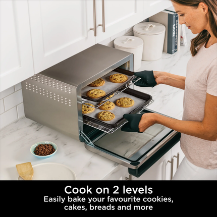 Ninja Foodi 10-in-1 Smart Oven Professional Countertop Convection Toaster and Air Fryer with True Surround Convection and Dual-Level Capacity