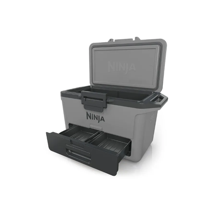 Ninja FrostVault 47L Cooler Heavy-Duty Outdoor Travel Fridge and Ice Chest with Integrated Dry Zone FrostVault Drawer and Premium Thermal Insulation