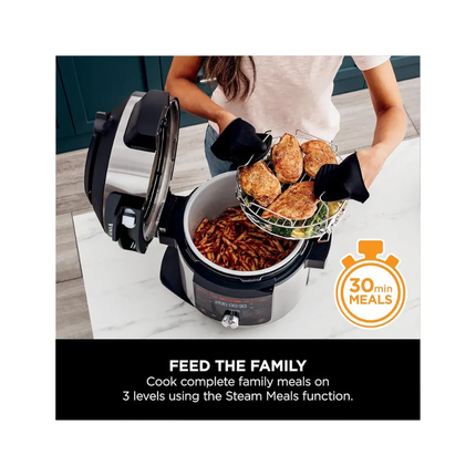 Ninja Foodi MAX 15-in-1 SmartLid Multi-Cooker Professional Intelligent Upright Pressure Cooker and Air Fryer with Integrated Smart Cook Probe