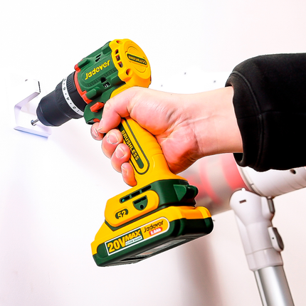 Jadever Compact Brushless Cordless Impact Drill JDCDP5281 20V Heavy-Duty Combi Drill with 52Nm Max Torque, 2 Batteries, Fast Charger and Protective Carrying Case