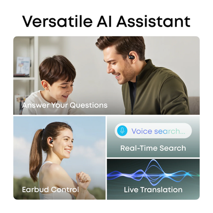 Soundcore AeroFit 2 Open-Ear Headphones with AI Assistant and Real-Time Translation Features Long-Lasting Comfort Design