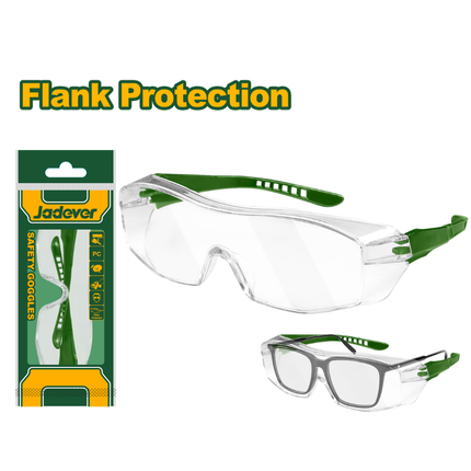 Jadever Full View Protective Goggles JDSG1803 Anti-Scratch Polycarbonate Safety Glasses for Industrial Work