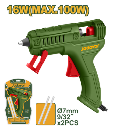 Jadever 16W Hot Melt Glue Gun JDGL1407 Precision Adhesive Tool with Included Glue Sticks for DIY and Crafting