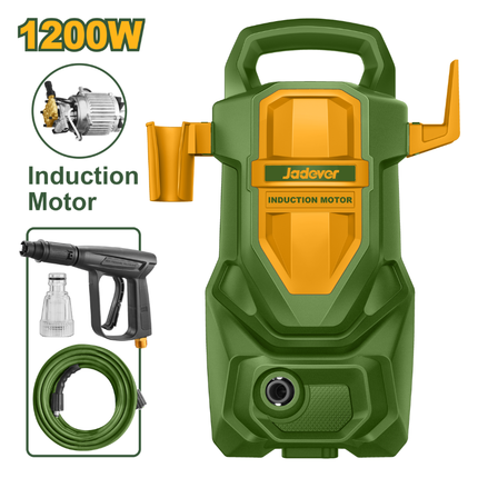 Jadever High Pressure Washer 1200W 70Bar Induction Motor Portable Cleaner for Automotive and Home Maintenance