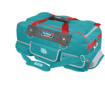 Total 27 Inch Rolling Tool Bag with Wheels and Telescopic Handle 25kg Capacity Heavy Duty Organizer Model THRRTB2712