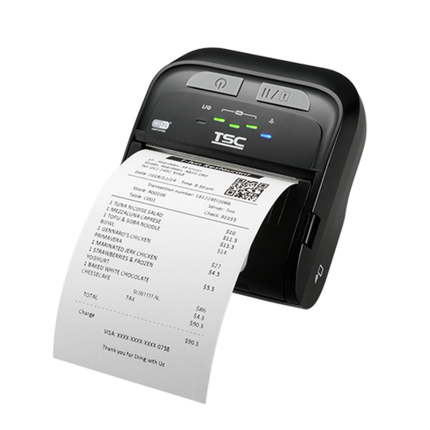 TSC TDM-30 3-Inch Mobile Thermal Label and Receipt Printer with Bluetooth 5.0 & NFC