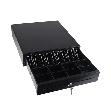 Premium Full Metal Model 460 Heavy Industrial POS Cash Drawer 11kg with 5 Bill & 8 Coin Compartments, USB Cable & Cash Port Linkage