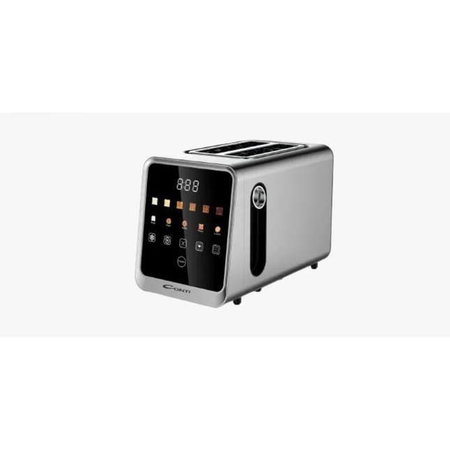 Conti TA 28001 S 2-Slice Smart Digital Touch Screen Toaster 850W with 6 Functions & 6 Browning Levels