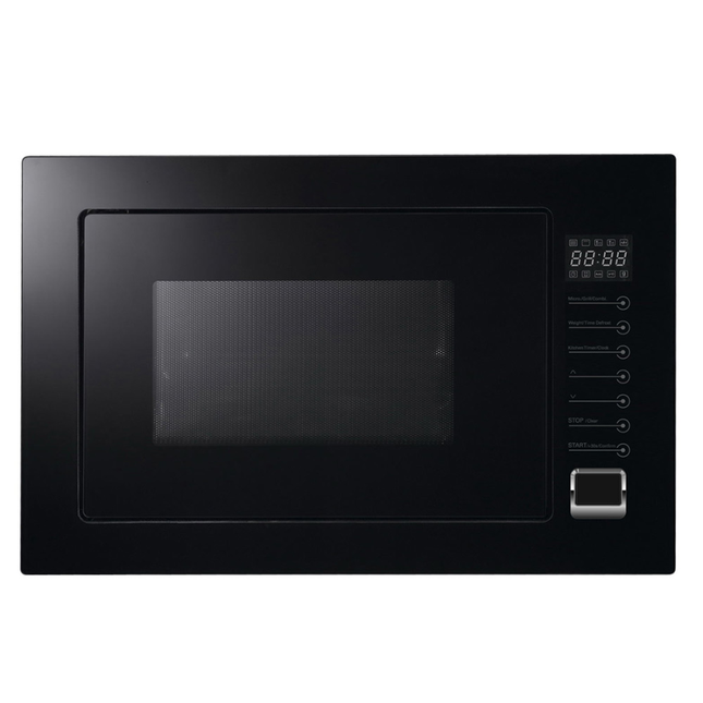 Conti MWB-25G04-BG Built-In 25L Microwave Oven with Grill 1000W - Elegant Black & Gold
