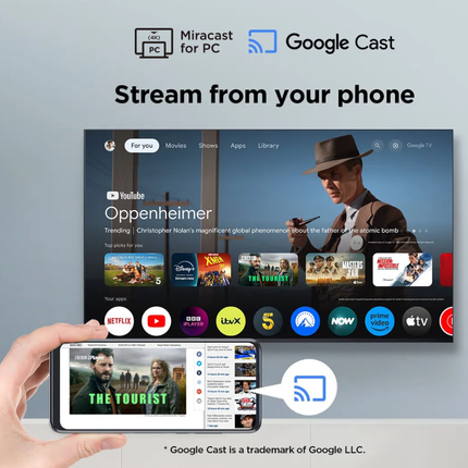 تلفزيون وشاشة تي سي إل سمارت 43 بوصة بدقة 4K مع نظام Fire TV مدمج موديل 43V6C