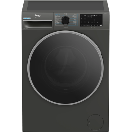 Beko 8kg Front Load Washing Machine 15 Programs 1400 RPM Inverter - Manhattan Gray