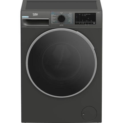 Beko 9kg Front Load Washing Machine 15 Programs 1400 RPM Inverter - Manhattan Gray