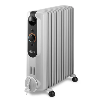 DeLonghi 2500W Oil Filled Radiator Heater with 12 Fins & 3 Heat Settings