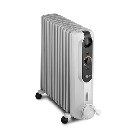 DeLonghi 2500W Oil Filled Radiator Heater with 12 Fins & 3 Heat Settings