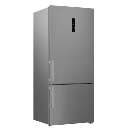 Ariston 509L Combi Refrigerator with No Frost & Inverter Technology - Inox