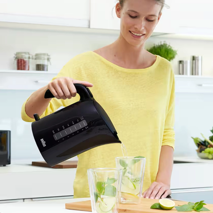 Braun Electric Kettle 2200W 1.7L Plastic Black