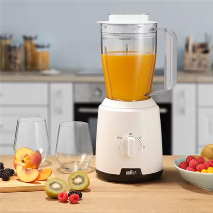 Braun Countertop Blender 600W 1.5L with TriAction Technology - White