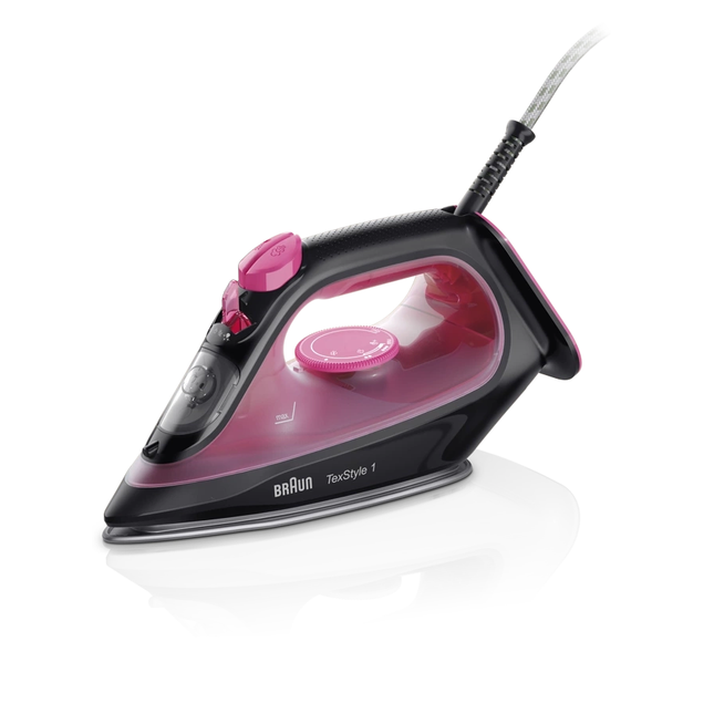 Braun Steam Iron 2000W SuperCeramic 220ml - Black & Violet