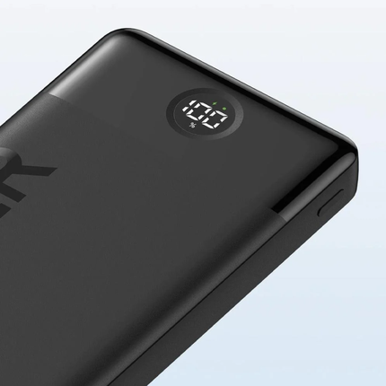 شاحن متنقل أنكر 324 باور بنك بسعة 10000 مللي أمبير وقوة 12 واط مع منافذ USB وType-C - أسود