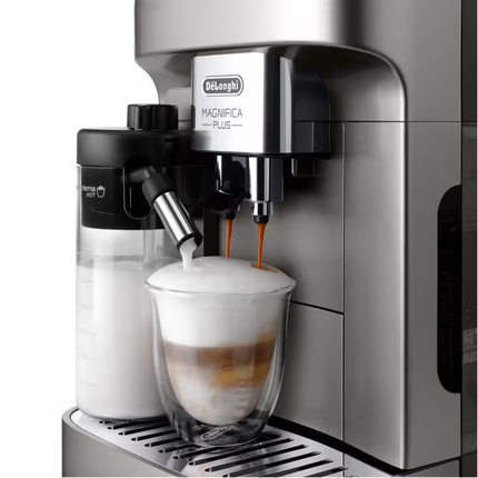 De'Longhi Magnifica Plus Fully Automatic Espresso Machine Titanium Black ECAM380.95.TB