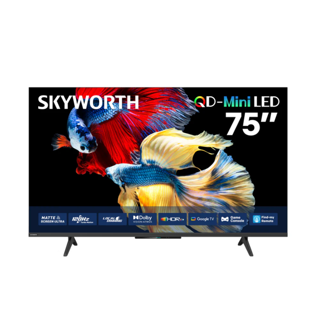 تلفزيون سكايوورث 75 بوصة سمارت كيوليد QD-Mini LED دقة 4K تردد 120Hz موديل 75X6600H