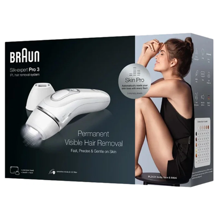 Braun Silk-Expert Pro 3 IPL Hair Removal System White PL3121