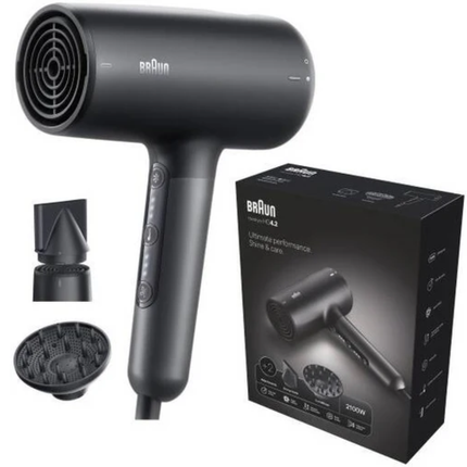 Braun HTDC Hair Dryer Super Ionic 2100W 3 Speeds Black BRHD425SDE