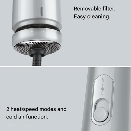 Braun Air Styler AS2.21 IONTEC Technology 800W Satin Grey BRAS221SDE