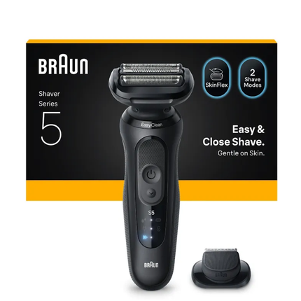 Braun Series 5 Wet & Dry Electric Shaver with Beard Trimmer Attachment 52-N1200S