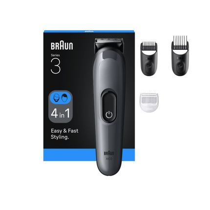 Braun Multi Grooming Kit All-in-One Series 3 50 Mins Runtime Grey AIO3500