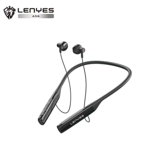 Lenyes A56 Wireless Bluetooth Neckband Earphones 80 Hours Playtime