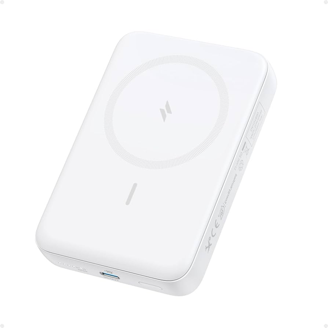 باور بانك أنكر زولو مغناطيسي سعة 10000 مللي أمبير قدرة 30 واط مع كابل مدمج Anker Zolo 10000mAh 30W