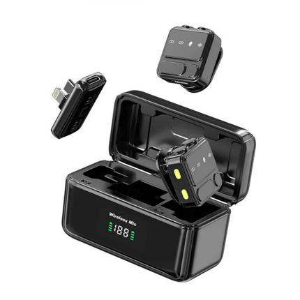 مايكروفون لاسلكي لاواليير ويوو Wiwu Wi-WM005 منافذ Type-C و Lightning