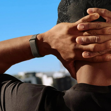 سوار تتبع اللياقة البدنية جوجل فيتبت اير أسود مطفي Google Fitbit Air