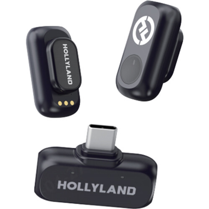 مايكروفون لاسلكي هوليلاند لارك أي 1 ميني ثنائي منافذ Type-C رمادي Hollyland LARK A1 Mini Duo