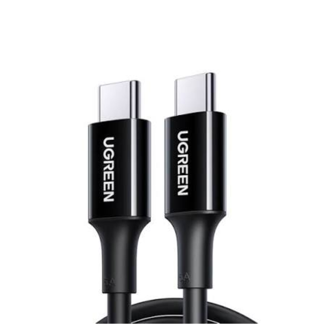 كابل يوجرين تايب سي إلى تايب سي 100 واط بطول 0.25 متر UGREEN US300 100W Cable