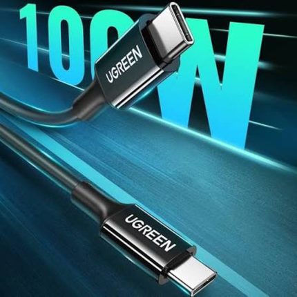 UGREEN US300 100W 5A USB-C to USB-C Fast Charging Cable 0.25m