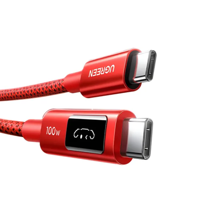 كابل يوجرين USB-C بقوة 100W للشحن السريع
