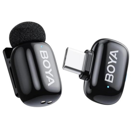 BOYA Mini 2-06 Wireless Lavalier Microphone USB-C Black