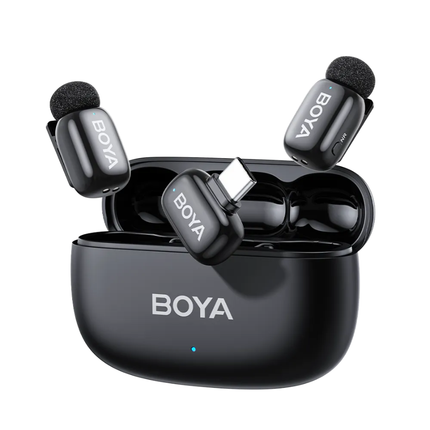 BOYA Mini 2-06 Wireless Lavalier Microphone USB-C Black