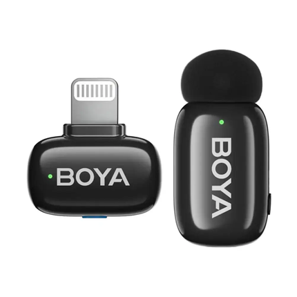 مايكروفون لاسلكي بويا ميني 2-07 للآيفون BOYA Mini 2-07 Wireless Lavalier Microphone for iPhone