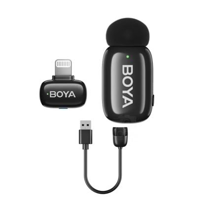 مايكروفون لاسلكي بويا ميني 2-07 للآيفون BOYA Mini 2-07 Wireless Lavalier Microphone for iPhone
